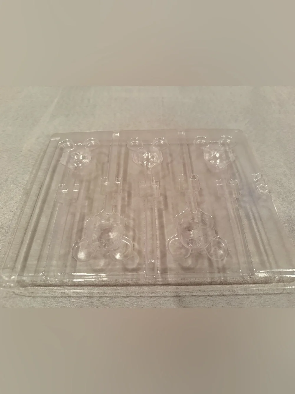 Clear Plastic Lollipop Mold Tray - Mickey Head Shapes